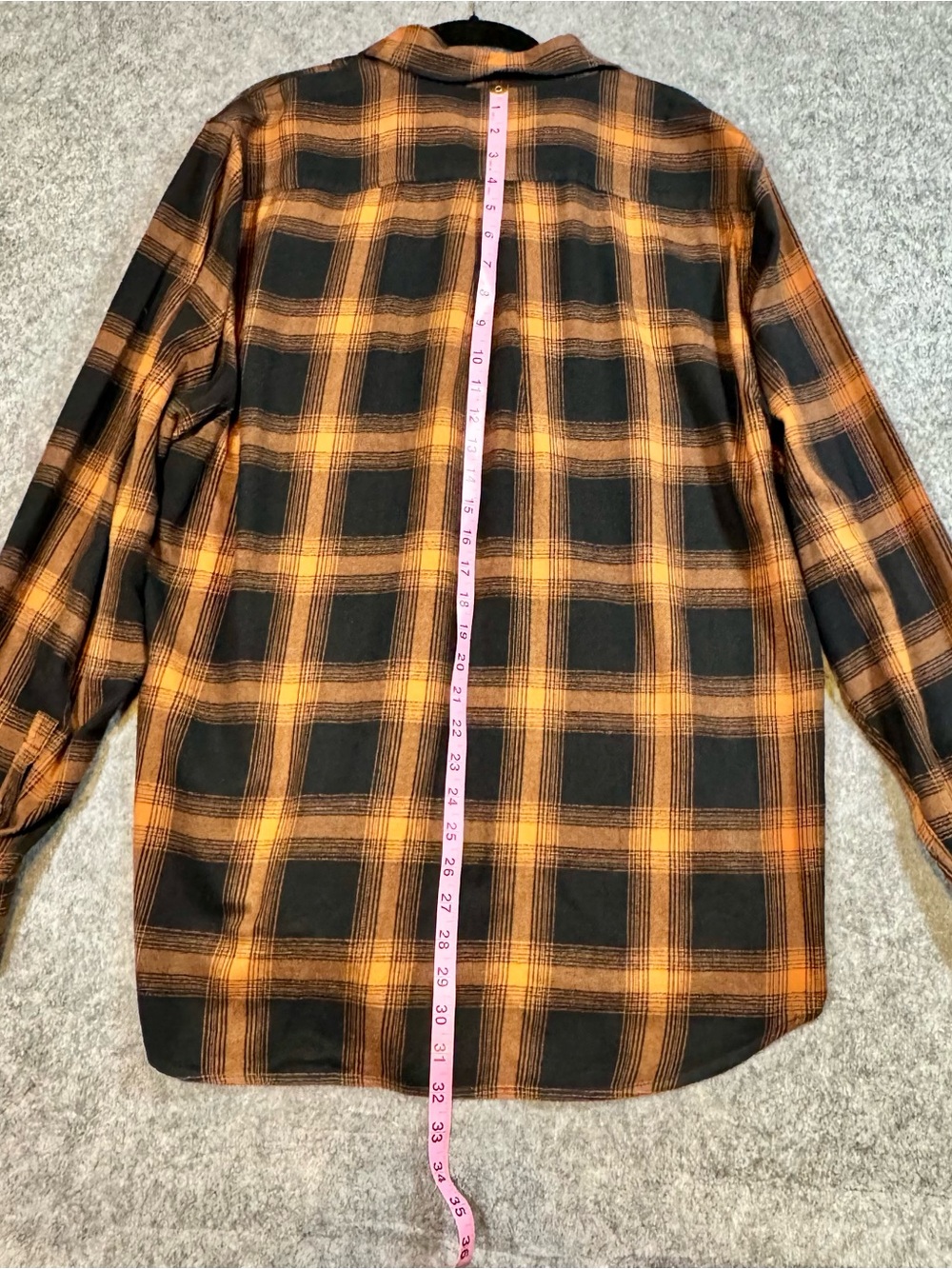 Vans Monterey III Plaid Flannel Shirt Black Orange Men’s XL - Picture 14 of 14